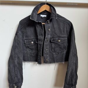 Levi's Women's Black Denim Cropped Jacket